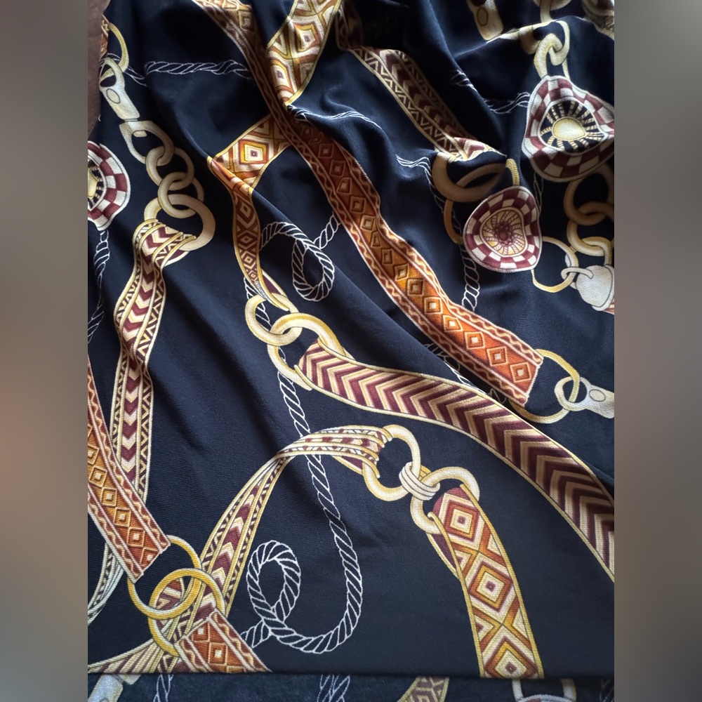 Magicsuit Black and Gold Chain Pattern Top Size 12 NEW with tags - Picture 5 of 10